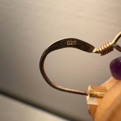 Sterling Silver and Amethyst Stone Earrings and More (GB-DZ)