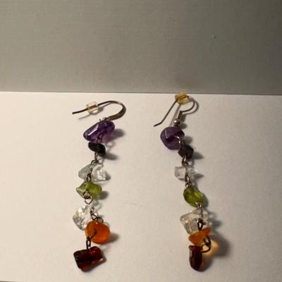 Sterling Silver and Amethyst Stone Earrings and More (GB-DZ)