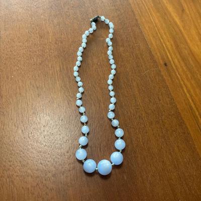 Jade, Seashell & Pearl Necklaces Plus Jewelry Trays (GB-DZ)