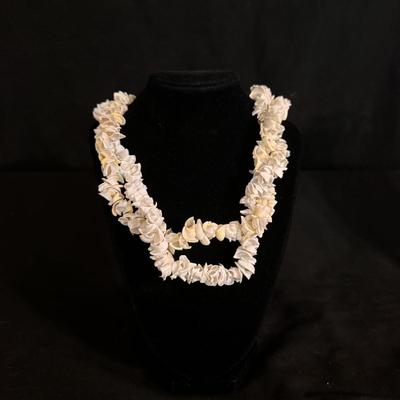 Jade, Seashell & Pearl Necklaces Plus Jewelry Trays (GB-DZ)