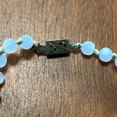 Jade, Seashell & Pearl Necklaces Plus Jewelry Trays (GB-DZ)