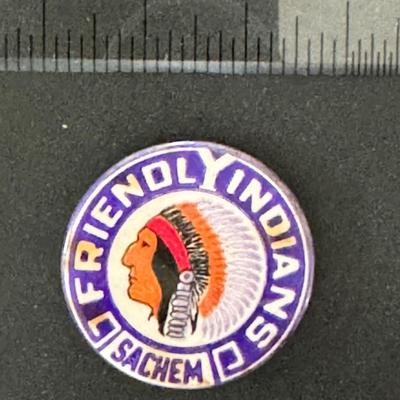 FRIENDLY INDIANS SACHEM PIN