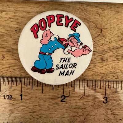 Popeye the sailor button