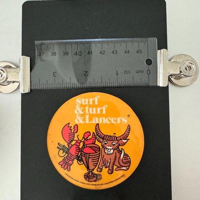 Surf & Turf & Lancers pin