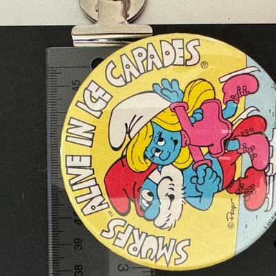 Smurfs alive in ice capades pin