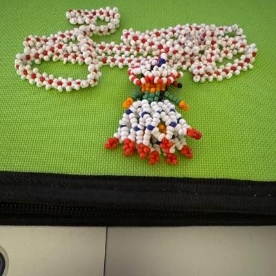 handmade beadwork necklace