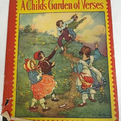Vintage Children's Book: A Child's Garden of Verses by Robert Louis Stevenson