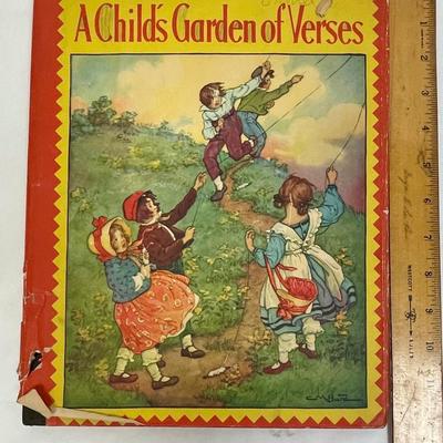 Vintage Children's Book: A Child's Garden of Verses by Robert Louis Stevenson