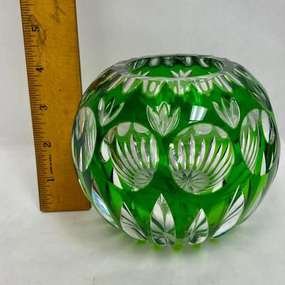 Cut Crystal Bowl Candle Holder