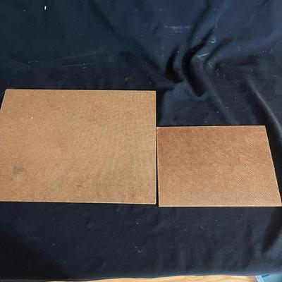 Floral Hand Decorated Metal Tray & Two Painted Boards (DR-MG)