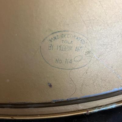 Floral Hand Decorated Metal Tray & Two Painted Boards (DR-MG)