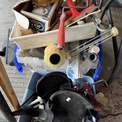 Painting supplies & light bulbs