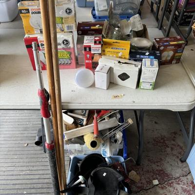Painting supplies & light bulbs