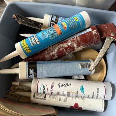 Painting supplies & light bulbs