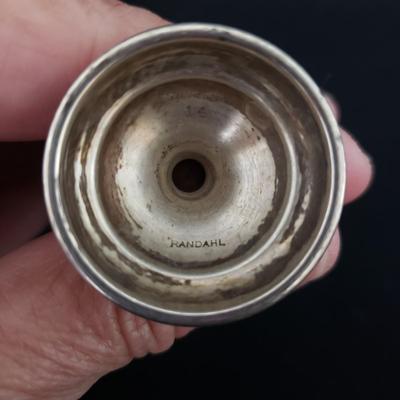 Sterling Vase Bottoms, Rabbit Ornament and Small Cups (LR-KD)