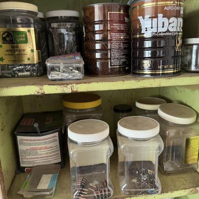 Wooden cabinet and miscellaneous parts