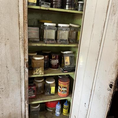 Wooden cabinet and miscellaneous parts