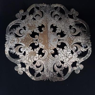 Expandable Silver Trivet & Decorative Handled Bowl (LR-KD)