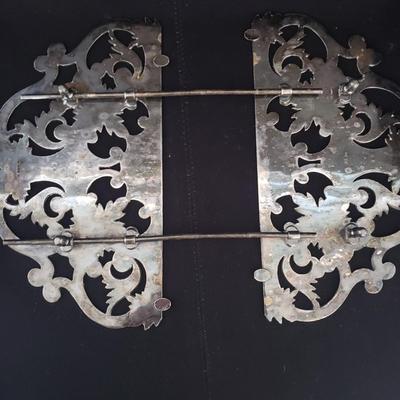 Expandable Silver Trivet & Decorative Handled Bowl (LR-KD)