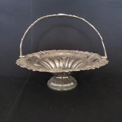 Expandable Silver Trivet & Decorative Handled Bowl (LR-KD)
