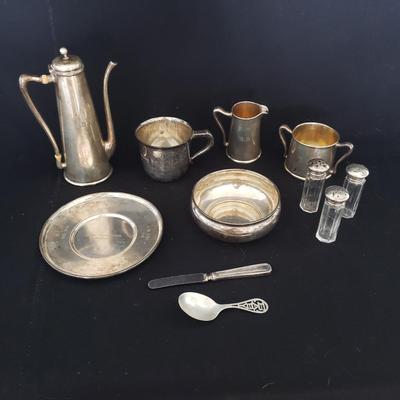 Sterling Baby Cups, Spoon and More Sterling (LR-KD)