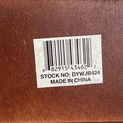 Wooden Jewelry Box w/ Etched Glass Doors (GB-DZ)