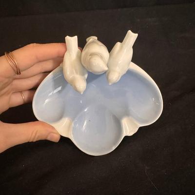 Western Germany Porcelain Bird Bowl and More (DR-DZ)