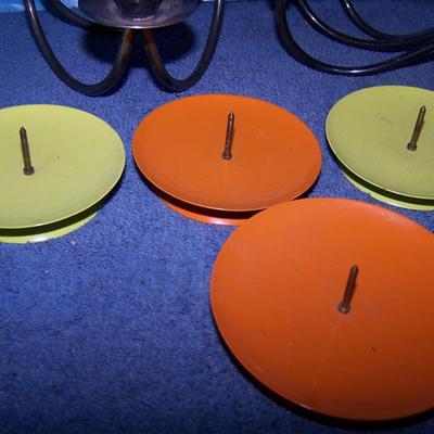LOT 123 FAB MCM CANDLESTICKS/HOLDERS--DENMARK/ROGERS/ENAMELWARE