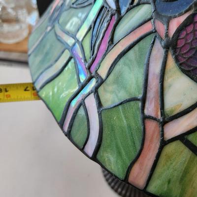 Stained Glass Birds Table Lamp 26" tall