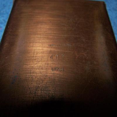 LOT 131 GORGEOUS MCM COPPER BOXES