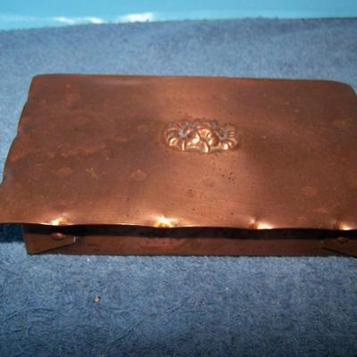 LOT 131 GORGEOUS MCM COPPER BOXES