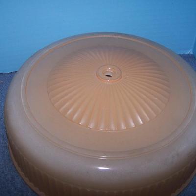 LOT 136 GREAT VINTAGE GLASS LAMP SHADES PLUS FLOOR LAMP PIECE