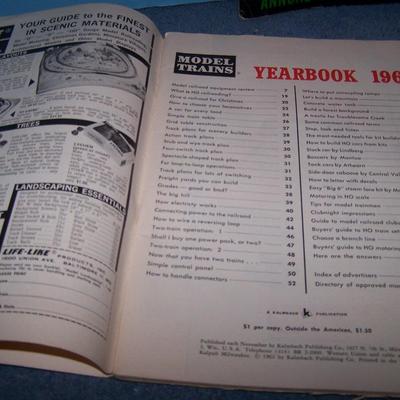 LOT 138 GREAT 1963 & 1964 MODEL TRAIN YEARBOOKS