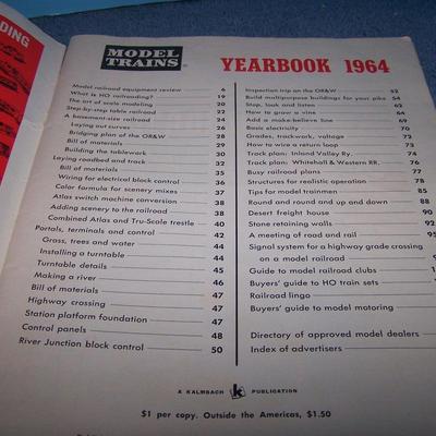 LOT 138 GREAT 1963 & 1964 MODEL TRAIN YEARBOOKS