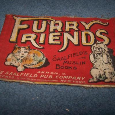 LOT 139 WONDERFUL 4 VINTAGE CLOTH KIDS' BOOKS