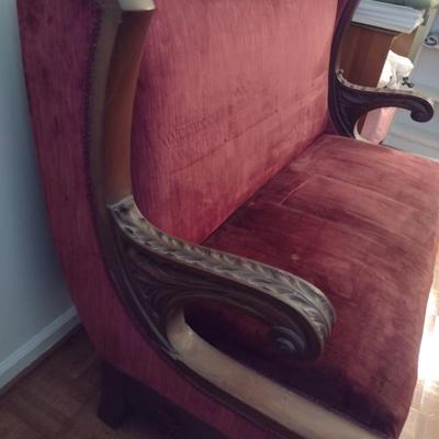 Antique Victorian Style Parlor Sofa