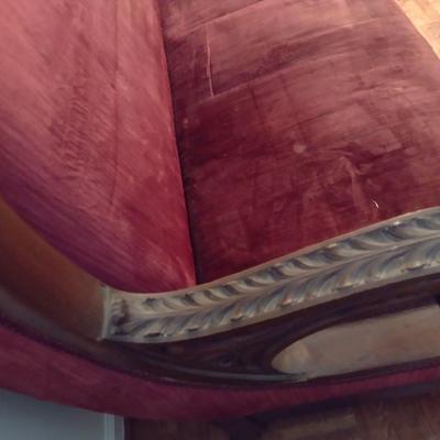 Antique Victorian Style Parlor Sofa