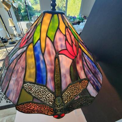 Tiffany Style Dragonfly Stained Glass Table lamp 25