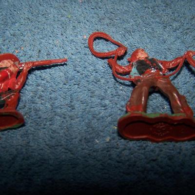 LOT 143 PAINTED COWBOYS--CRESCENT TOY CO
