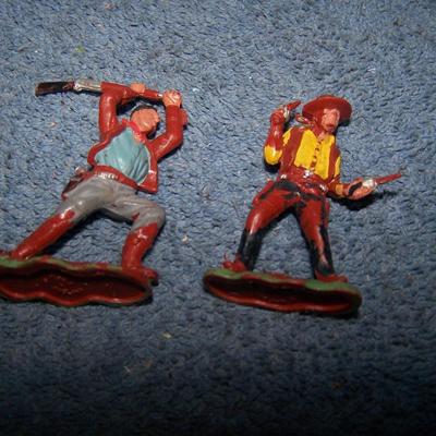 LOT 143 PAINTED COWBOYS--CRESCENT TOY CO