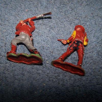LOT 143 PAINTED COWBOYS--CRESCENT TOY CO