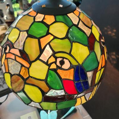 Stained Glass Toucan Bird Table Lamp 23H 13Dia