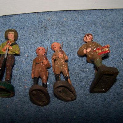 LOT 144 ELASTOLIN (1 LINEOL) PAINTED SOLDIERS
