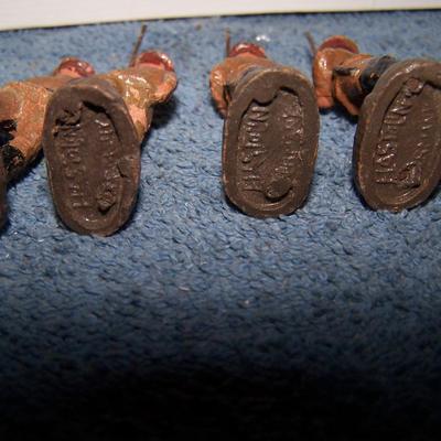 LOT 144 ELASTOLIN (1 LINEOL) PAINTED SOLDIERS