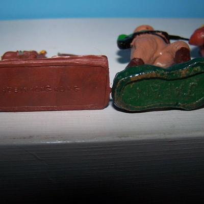 LOT 145 VINTAGE PAINTED COWBOYS & INDIANS