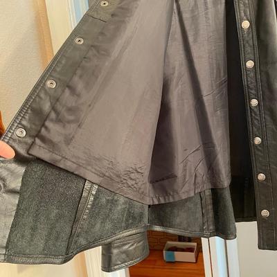 LOT A. Logo Leather Jacket