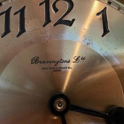 1930's Bravington's Ltd, London Art Deco Oak Longcase 2 Weights Grandfather Clock