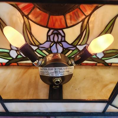 Stained Glass Mantle Clock Battery Clock
