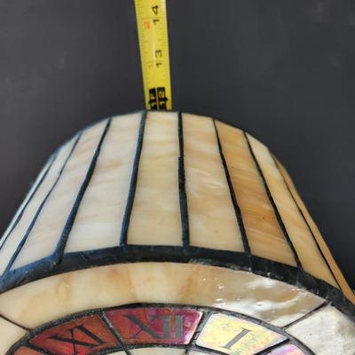 Stained Glass Mantle Clock Battery Clock