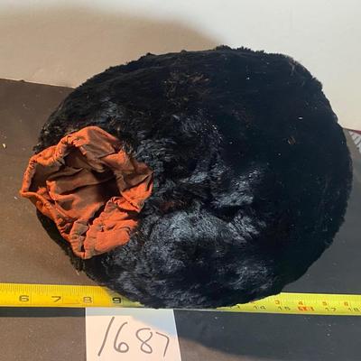 Vintage Black Hand-warmer Muff